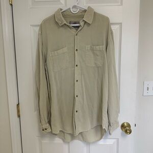 Ribbed Button Up Shirt